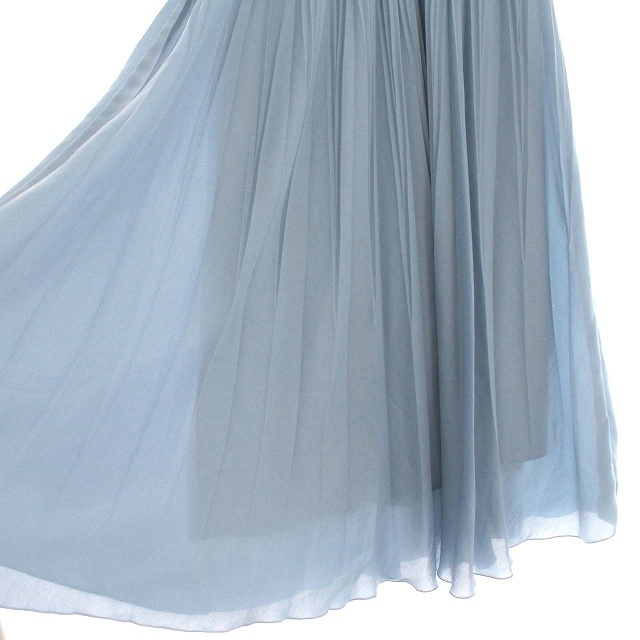 ANAYI(アナイ)のアナイ ANAYI スカート ロング プリーツスカート 36 S 水色 ブルー レディースのスカート(ロングスカート)の商品写真