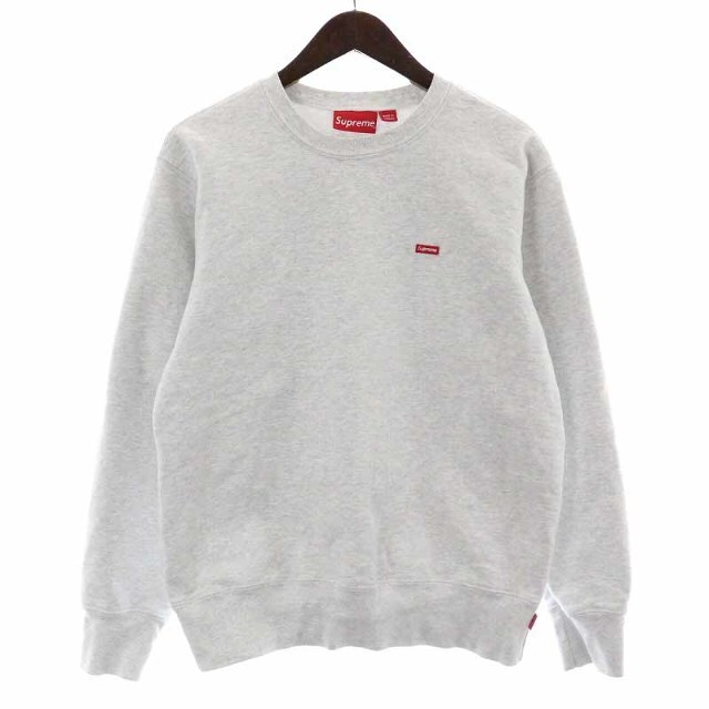 約535cm袖丈SUPREME 19AW Small Box Crewneck S グレー