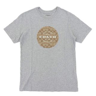 コーチ(COACH)の【本物保証】 超美品 コーチ COACH シグネチャー Tシャツ コットン グレー XS F33780(Tシャツ(半袖/袖なし))