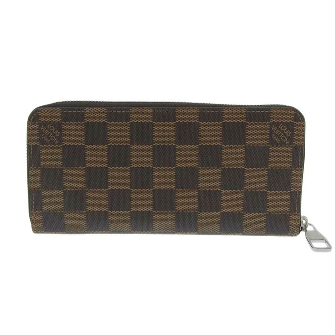 【本物保証】 超美品 ルイヴィトン LOUIS VUITTON ダミエ ジッピーウォレット ヴェルティカル ラウンドファスナー長財布 エベヌ N61207