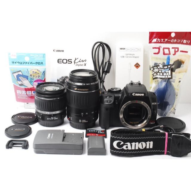 Canon - ❤初心者大人気❤Kiss X 望遠レンズつき❤スマホに転送 Canon - ❤初心者大人気❤Kiss X 望遠レンズつき❤スマホに転送