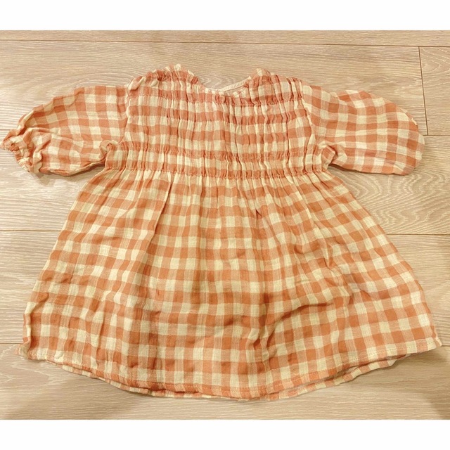 ZARA KIDS(ザラキッズ)の【ZARA kids】ギンガムチェックワンピース　92cm キッズ/ベビー/マタニティのキッズ服女の子用(90cm~)(ワンピース)の商品写真