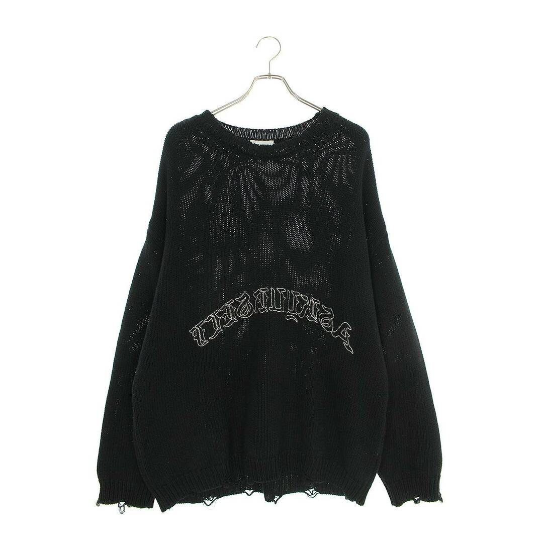 アスクユアセルフ ASKYURSELF Tatoo Knit Sweater ディストレスド加工