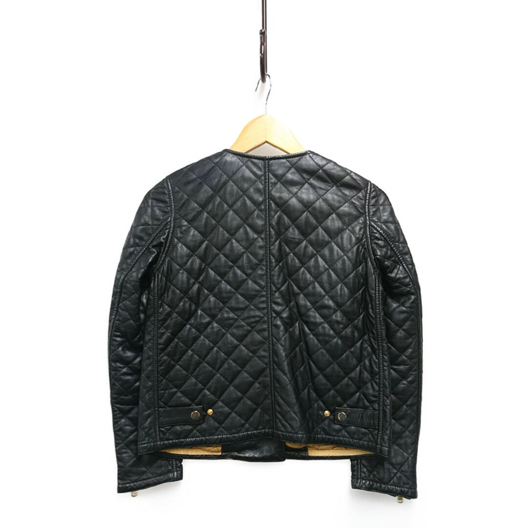CINQUANTA チンクアンタ キルティング レザー ライダースジャケット 黒×ゴールド サイズ38 正規品 / 30511