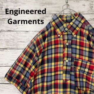 エンジニアードガーメンツ(Engineered Garments)のEngineered Garments チェック柄プルオーバー半袖シャツ usa(シャツ)