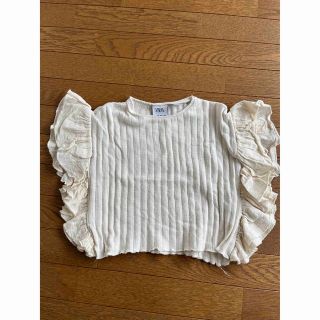 ザラキッズ(ZARA KIDS)のkyu4様専用！ZARA フリルトップス　86cm(シャツ/カットソー)