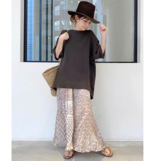 アパルトモンドゥーズィエムクラス(L'Appartement DEUXIEME CLASSE)の★新品★AMERICANA★S/S Thermal プルオーバー★ブラウン(カットソー(半袖/袖なし))