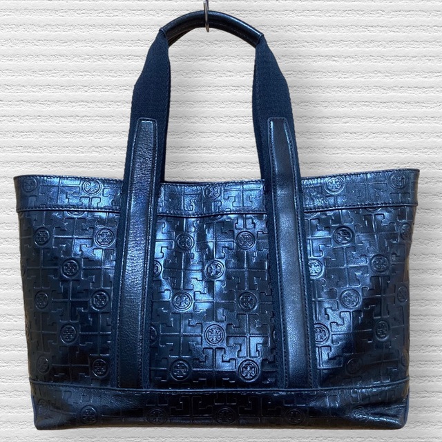 Tory Burch - 【稀少モデル.匿名.翌送】TORY BURCH 総柄 レザー トート