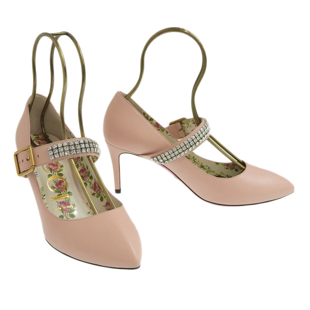 Gucci - 【本物保証】 布袋付 超美品 グッチ GUCCI パンプス 花柄