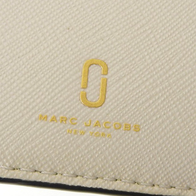 MARC JACOBS(マークジェイコブス)の【本物保証】 マークジェイコブス MARC JACOBS SNAP SHOT L字ファスナー 二つ折り財布 レザー ベージュ系 M0014281 レディースのファッション小物(財布)の商品写真