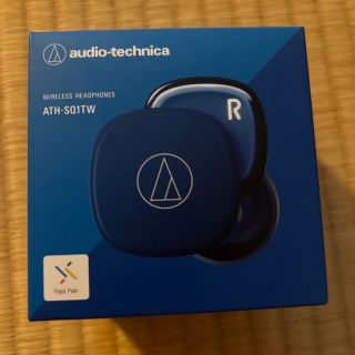 オーディオテクニカ(audio-technica)のオーディオテクニカ ワイヤレスイヤホン ATH-SQ1TW ブルー(ヘッドフォン/イヤフォン)