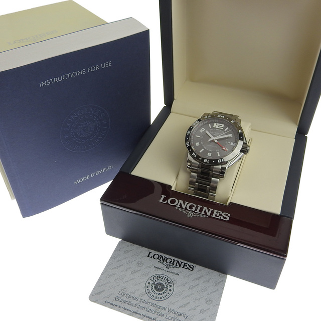 LONGINES(ロンジン)の【本物保証】 箱・保付 超美品 ロンジン LONGINES アドミラルGMT メンズ 自動巻き オートマ 腕時計 L3 669 4 メンズの時計(腕時計(アナログ))の商品写真