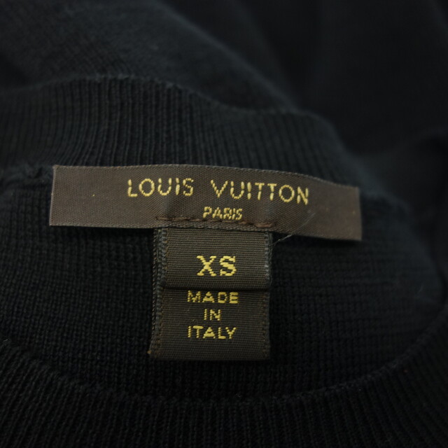 LOUIS VUITTON(ルイヴィトン)のルイヴィトン ワンピース ニット スパンコール ブラック XS【AFB18】 レディースのワンピース(ミニワンピース)の商品写真