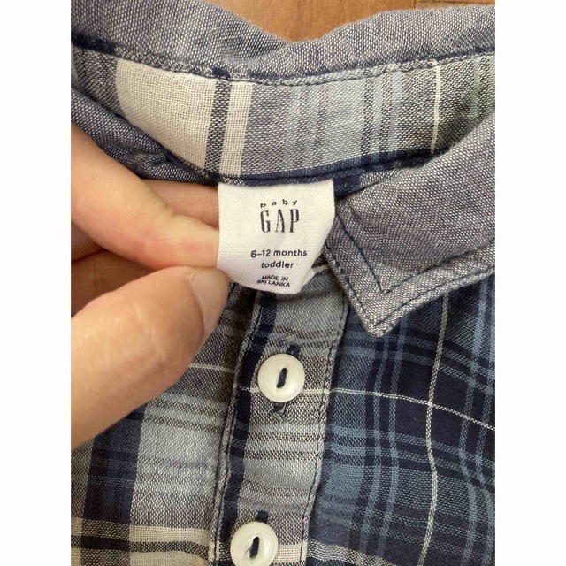 babyGap 股付き チェック柄シャツ 6-12M 70 BabyGAP⭐︎チェックシャツ(90・95)2点セット