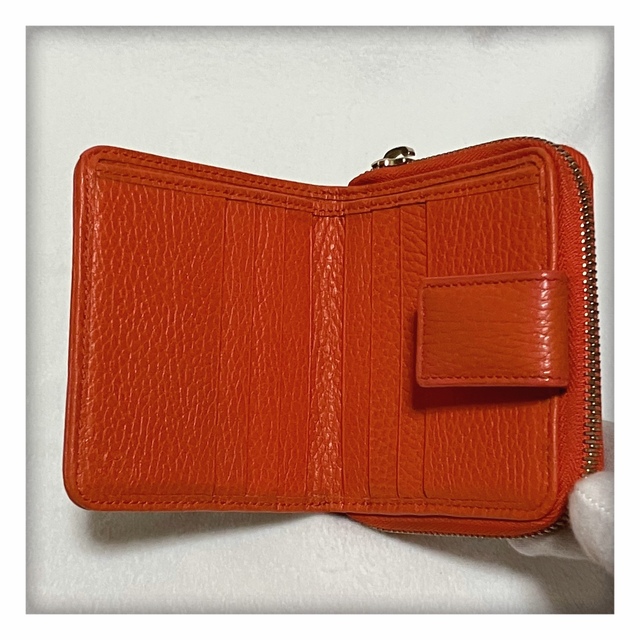 Gucci(グッチ)の25日24時削除‼️ 美品 GUCCI キャンバス 財布 ベージュ × オレンジ レディースのファッション小物(財布)の商品写真