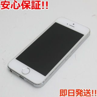 アイフォーン(iPhone)の超美品 au iPhone5s 16GB シルバー 白ロム(スマートフォン本体)