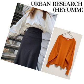 センスオブプレイスバイアーバンリサーチ(SENSE OF PLACE by URBAN RESEARCH)のHEYUMM ヘユム アーバンリサーチ  オーガニックコットンTシャツ　オレンジ(カットソー(長袖/七分))