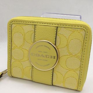 コーチ(COACH)のCOACH 　ジャガード　コンパクト折財布(財布)