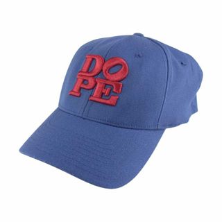 ヒステリックグラマー(HYSTERIC GLAMOUR)のHYSTERIC GLAMOUR ヒステリックグラマー 帽子 DOPE ロゴ キャップ ネイビー系【中古】(その他)