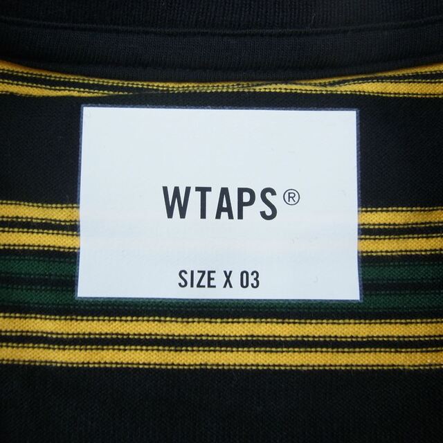 W)taps(ダブルタップス)のWTAPS ダブルタップス 21SS 211ATDT-CSM22 JAM 01 LS ジャム ボーダー 長袖 Tシャツ マルチカラー系 3【極上美品】【中古】 メンズのトップス(シャツ)の商品写真