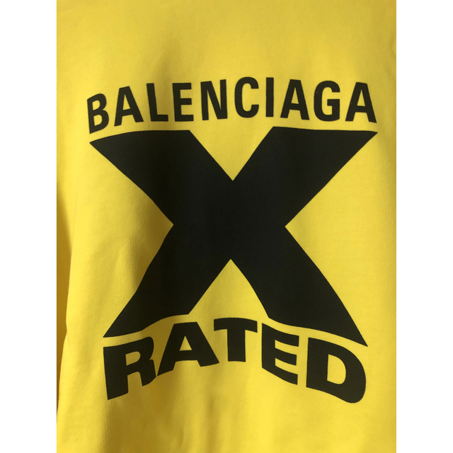 BALENCIAGA/バレンシアガ Tシャツ X-RATED イエロー XS
