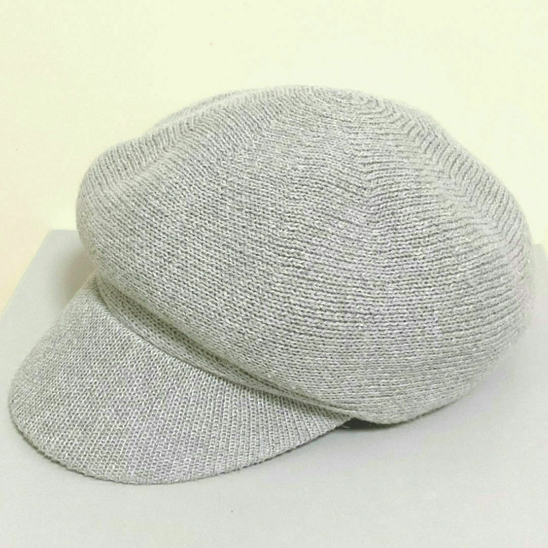 Bleu Bleuet(ブルーブルーエ)のブルーブルーエ　キャスケット 帽子　グレー レディースの帽子(キャスケット)の商品写真