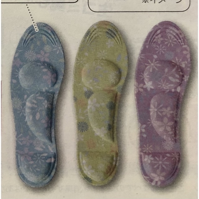 やわらかインソール 足裏クッション 3色組 コスメ/美容のボディケア(フットケア)の商品写真