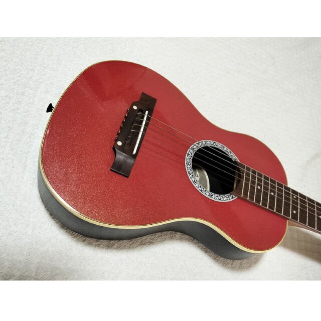 ARIA アリア ミニ アコースティックギター ワインレッド トラベルギターに！ 楽器のギター(アコースティックギター)の商品写真