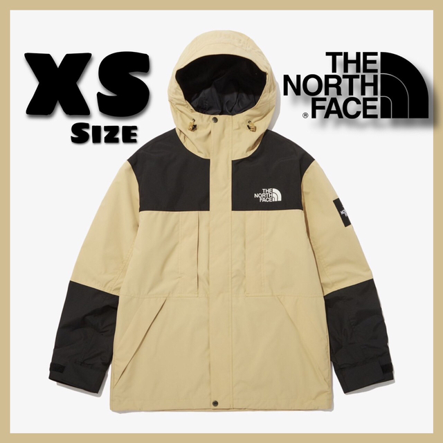23SS 日本未発売】 ノースフェイス マウンテンパーカー ベージュ XS-
