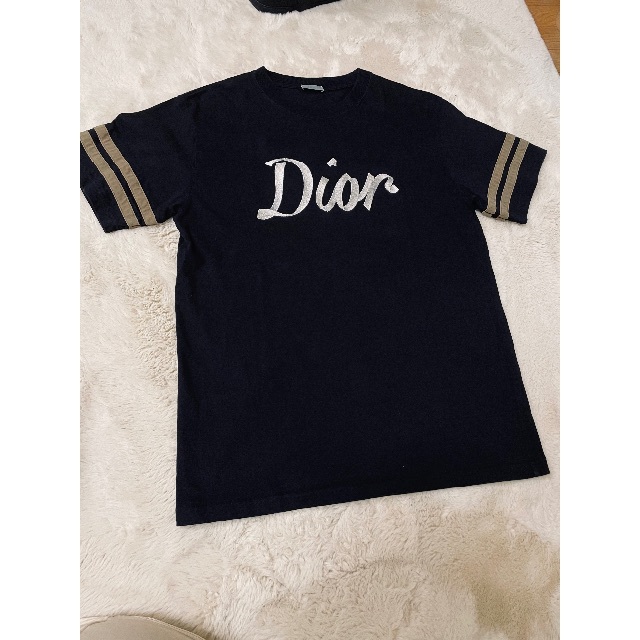 [完売希少品]DIOR ディオール 刺繍 ブランドロゴ ナンバリング Tシャツ | フリマアプリ ラクマ