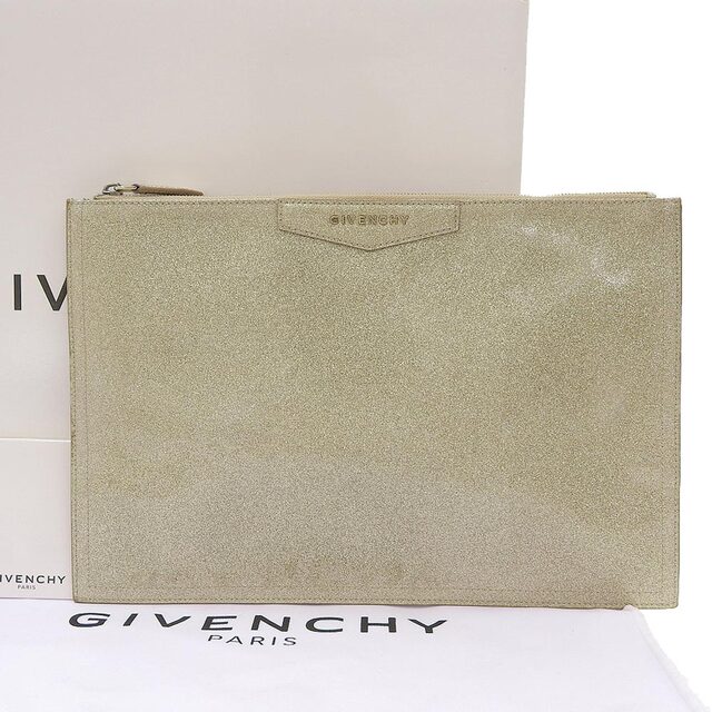 【本物保証】 箱付 超美品 ジバンシー GIVENCHY アンティゴナ 2015年限定 希少 レア クラッチバッグ パテントレザー グリッター1年間