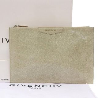 ジバンシィ(GIVENCHY)の【本物保証】 箱付 超美品 ジバンシー GIVENCHY アンティゴナ 2015年限定 希少 レア クラッチバッグ パテントレザー グリッター(クラッチバッグ)