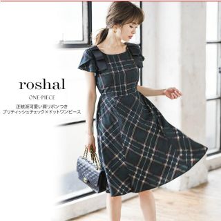 トッコ(tocco)の【新品・未使用・タグ付き】ブリティッシュチェック×ドットワンピース(ひざ丈ワンピース)