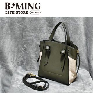 ビーミング ライフストア バイ ビームス(B:MING LIFE STORE by BEAMS)のB:MING by BEAMS コンビ 2WAY レザー バッグ 春夏(ハンドバッグ)