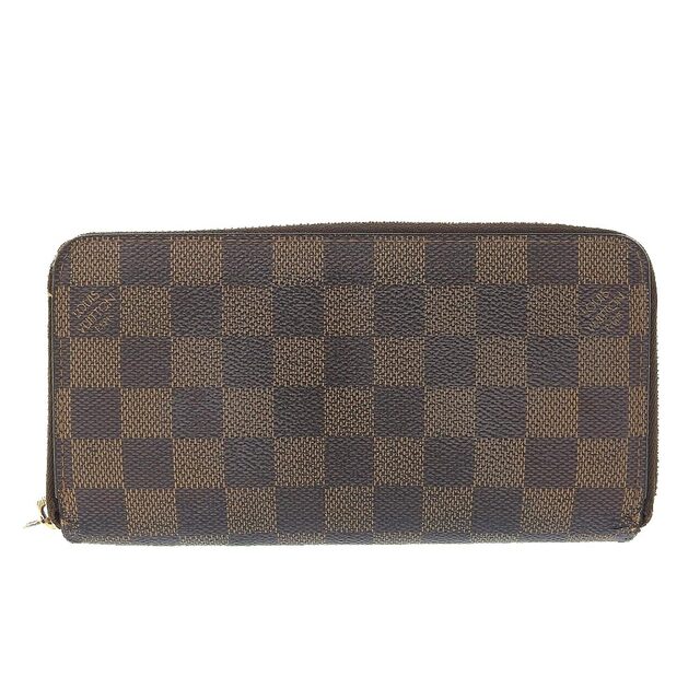 CA2057素材【本物保証】 ルイヴィトン LOUIS VUITTON ダミエジッピーウォレット ラウンドファスナー長財布 N60015