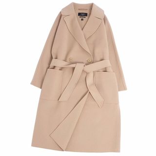 メイソングレイ(MAYSON GREY)の極美品 マックスマーラ Max Mara WEEKEND コート cucito a mano チェスターコート ダブルブレスト ベルト ウール アウター レディース JI40 USA6 FB38(M相当) ベージュ(その他)