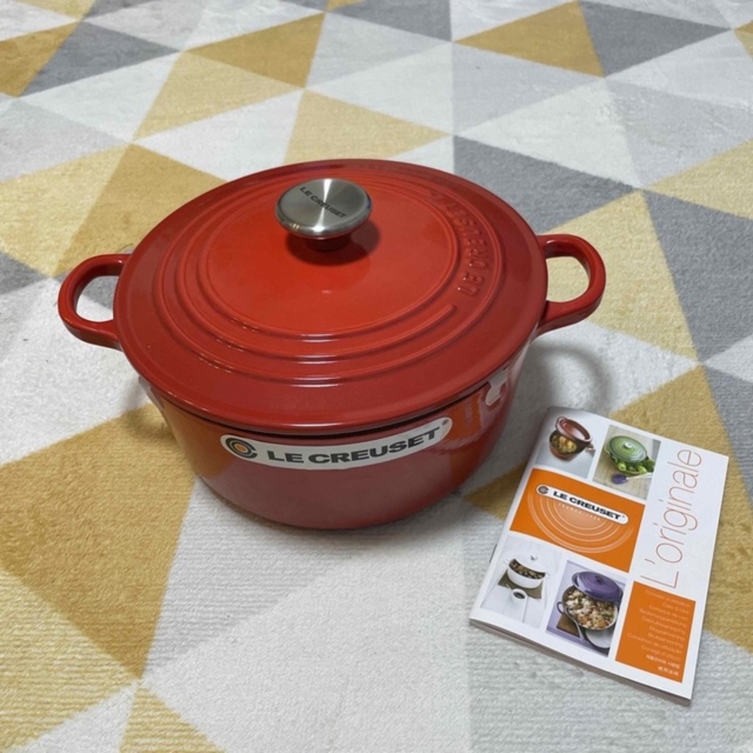LE CREUSET ル・クルーゼ ココット・ロンド 22cm 鍋 - 鍋/フライパン