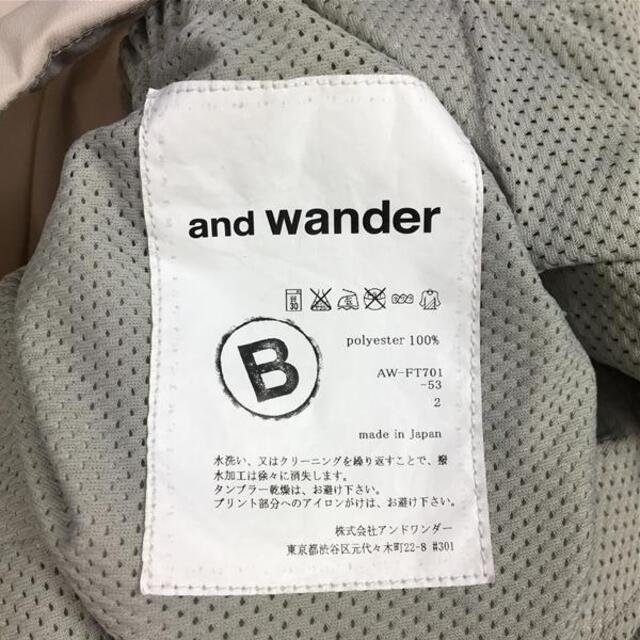 and wander(アンドワンダー)のUNISEX 2  アンドワンダー ドライタッチ ストレッチ ジャケット Dry Touch Stretch Jacket ソフトシェル フーディ AND WANDER AW-FT701 アイボリー系 メンズのメンズ その他(その他)の商品写真