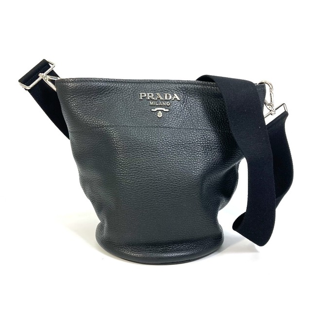 PRADA プラダレザーバケツショルダーバッグカラーNE