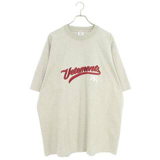 ヴェトモン(VETEMENTS)のヴェトモン  18SS  MSS18TR37 ベースボールロゴオーバーサイズTシャツ メンズ M(Tシャツ/カットソー(半袖/袖なし))