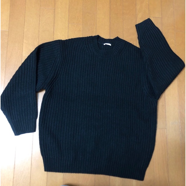 GU(ジーユー)のGU 畔セーター　ブラック Lサイズ メンズのトップス(ニット/セーター)の商品写真