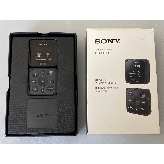 オーディオ機器SONY ICD-TX800 ステレオICレコーダーブラック