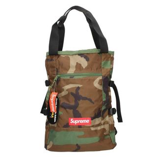 supreme tote back pack woodland camo bag