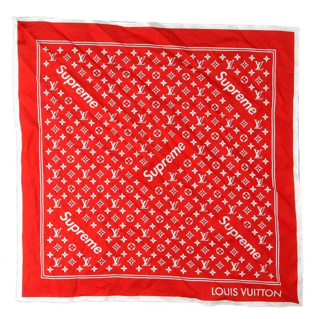 シュプリーム ルイヴィトン  17AW  LV Monogram Bandana モノグラムバンダナ  メンズ