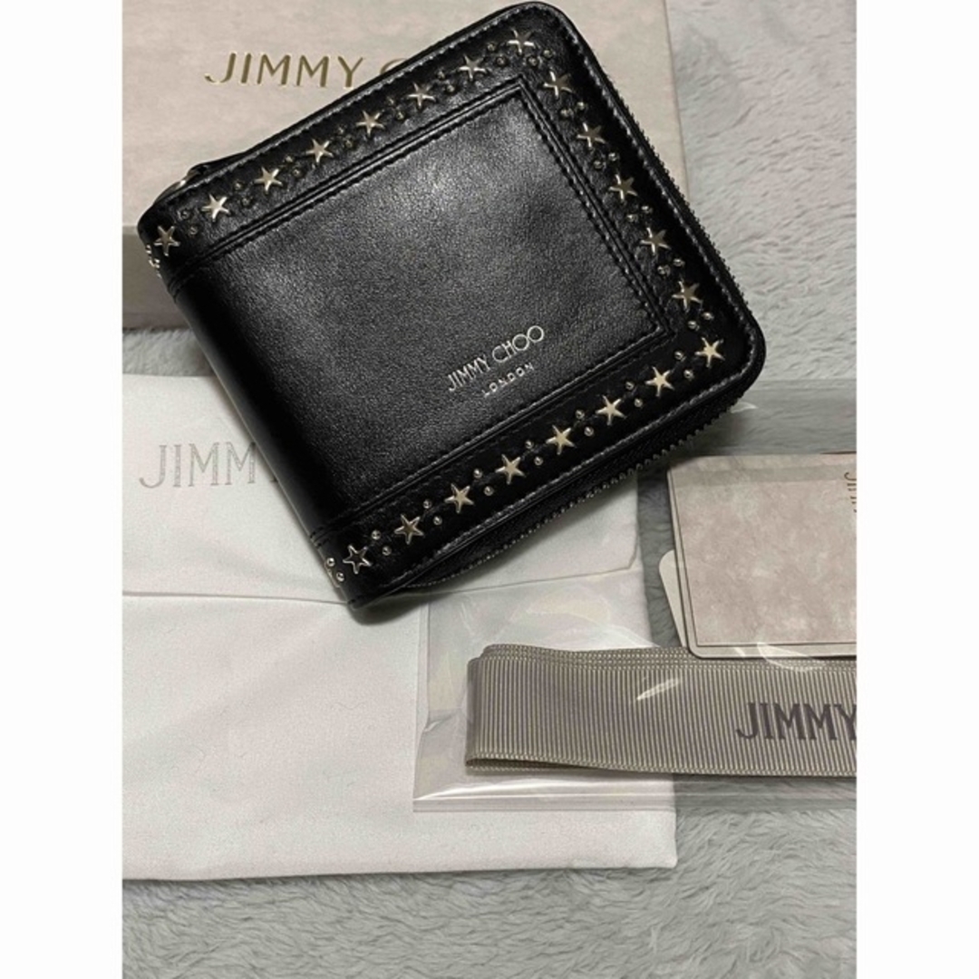 JIMMY CHOO(ジミーチュウ)のjimmy choo 二つ折り財布 ラウンドジップ メンズのファッション小物(折り財布)の商品写真