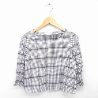 ナチュラルビューティーベーシック(NATURAL BEAUTY BASIC)のナチュラルビューティーベーシック カットソー Tシャツ 七分袖 S 白 黒(その他)