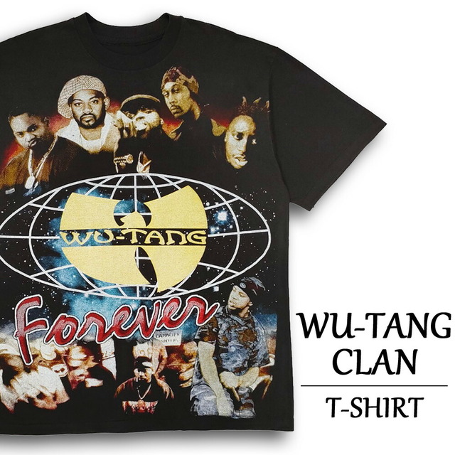 ウータン・クラン Tシャツ 半袖  WU-TANG CLAN  " FOREVER "  サイズ：メンズ XL 相当  ビッグサイズ  ブラック  【新品】 メンズのトップス(Tシャツ/カットソー(半袖/袖なし))の商品写真