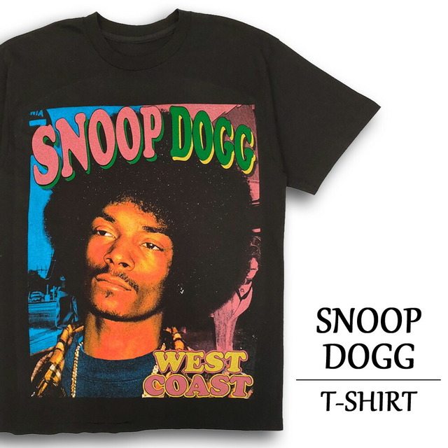 スヌープ・ドッグ Tシャツ 半袖  SNOOP DOGG  " WEST COAST "  サイズ：メンズ XL 相当  ビッグサイズ  ブラック   【新品】 メンズのトップス(Tシャツ/カットソー(半袖/袖なし))の商品写真