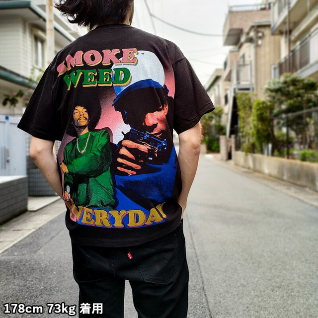 スヌープ・ドッグ Tシャツ 半袖  SNOOP DOGG  " WEST COAST "  サイズ：メンズ XL 相当  ビッグサイズ  ブラック   【新品】 メンズのトップス(Tシャツ/カットソー(半袖/袖なし))の商品写真