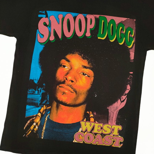 スヌープ・ドッグ Tシャツ 半袖  SNOOP DOGG  " WEST COAST "  サイズ：メンズ XL 相当  ビッグサイズ  ブラック   【新品】 メンズのトップス(Tシャツ/カットソー(半袖/袖なし))の商品写真